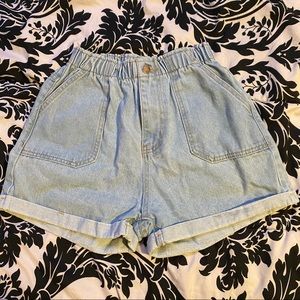 High waist Jean shorts